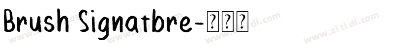 Brush Signatbre字体转换
